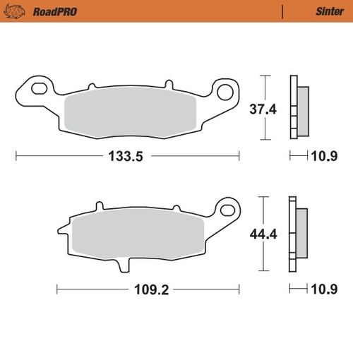Rear pad Sinter series