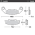 Front pad Ceramic series | Rear pad Ceramic series