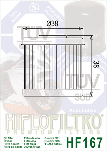 HF167 FILTRO OLIO LML STAR 125/150 09>11