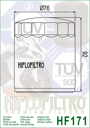 HF171B FILTRO OLIO BUELL/HARLEY DYNA98>