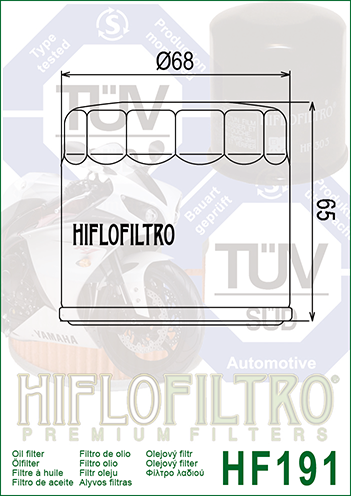 HF191 FILTRO OLIO TRIUMPH 600+595+955+955i