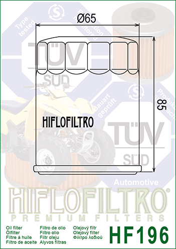 HF196 FILTRO OLIO POLARIS 600/700 03>