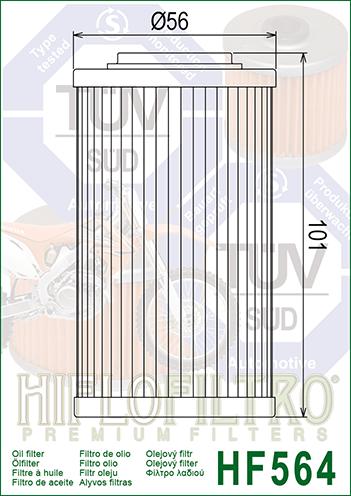 HF564 FILTRO OLIO APRLIA RSV R1000/TUONO