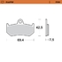 Rear pad Sinter series