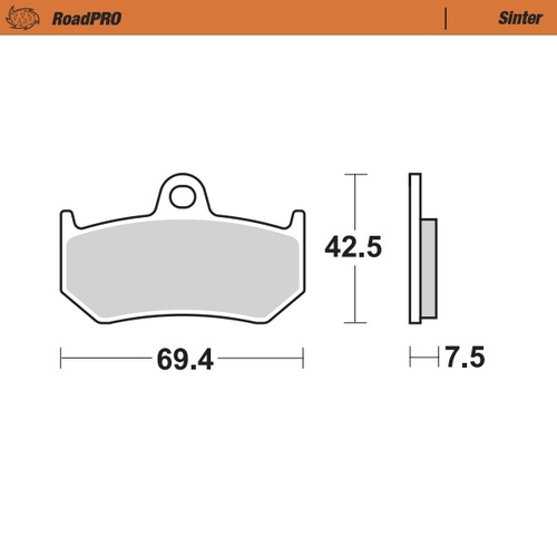 Rear pad Sinter series