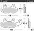 Front pad Ceramic series | Rear pad Ceramic series