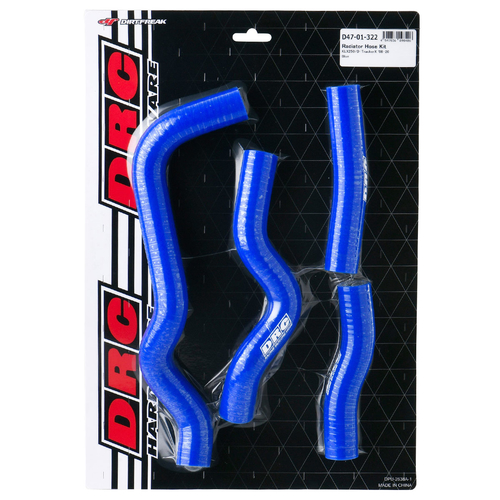 D47-01-322 DRC Radiator Hose Kit KLX250/D-Tracker '08- Blue