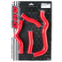 D47-01-323 DRC Radiator Hose Kit KLX250/D-Tracker '08- Red