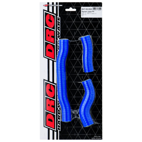 D47-02-010 DRC Radiator Hose Kit HQV. TC250 '19- Blue
