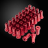 W31-P3363 NIPPLES ANT.ALLUM.P3361 36 pz. ROSSO