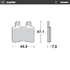 Rear pad Ceramic series