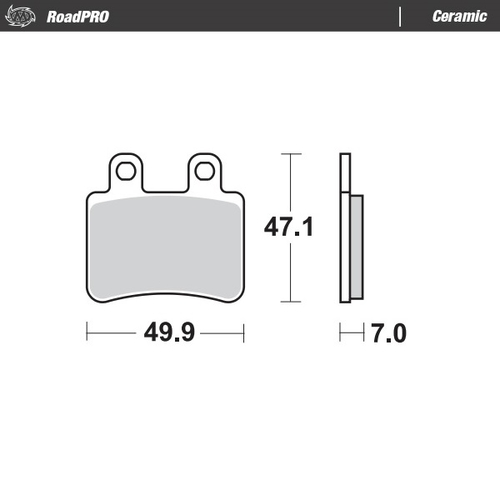 Rear pad Ceramic series