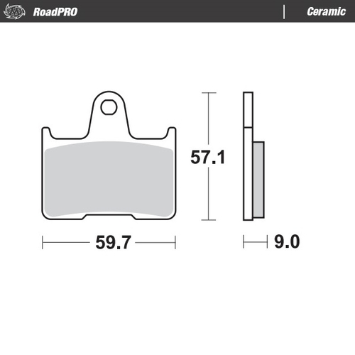 Rear pad Ceramic series