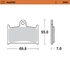 Front pad Sinter series