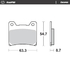 Front pad Ceramic series | Rear pad Ceramic series