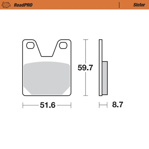 Rear pad Sinter series