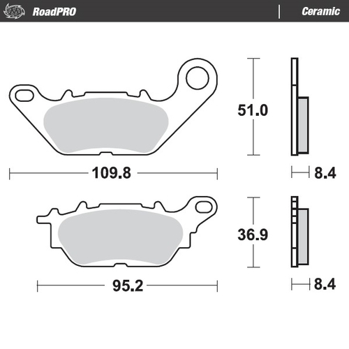 Rear pad Ceramic series