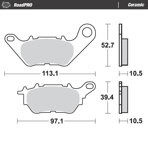 Rear pad Ceramic series