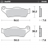 Front pad Ceramic series | Front pad right Ceramic series | Rear pad Ceramic series