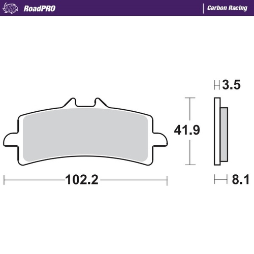 Front pad Carbon Racing series