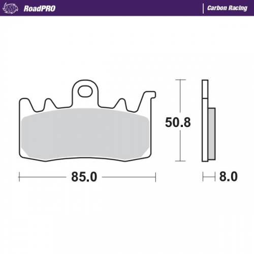 Front pad Carbon Racing series | Front pad right Carbon Racing series | Front pad Sinter series