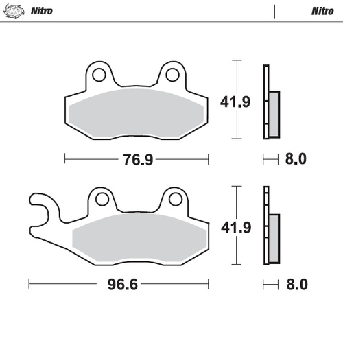 091921 PASTIGLIE FRENO NITRO ANT.GIAPP+QUAD