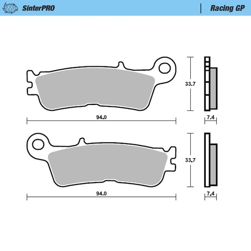 099812 PASTIGLIE FRENO M.M ANT.YA.YZ450F20
