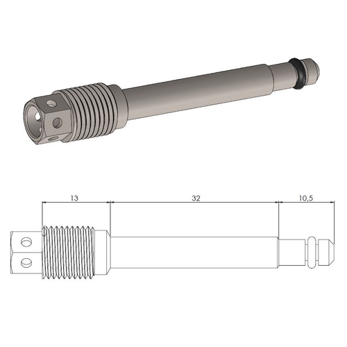 Race Drilled Front Brake Pad Pin