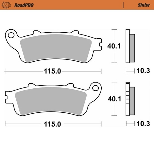 Rear pad Sinter series