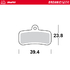 Front Brake Pad Organic Pro Series | Rear Brake Pad Organic Pro Series