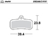 Front Brake Pad Organic Sport Series | Rear Brake Pad Organic Sport Series