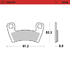 Front pad left Racing series | Front pad right Racing series