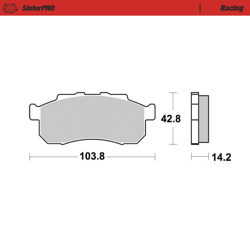 Front pad left Racing series | Front pad right Racing series