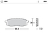 Front pad left Nitro series