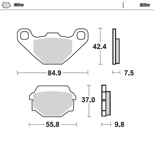 Rear pad Nitro series