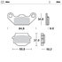 Front pad left Nitro series | Front pad right Nitro series