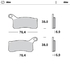 Front pad left Nitro series | Front pad right Nitro series