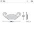 Front pad left Nitro series | Front pad right Nitro series | Rear pad Nitro series | Rear pad right Nitro series