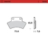 Front pad left Racing series | Front pad right Racing series | Rear pad Racing series
