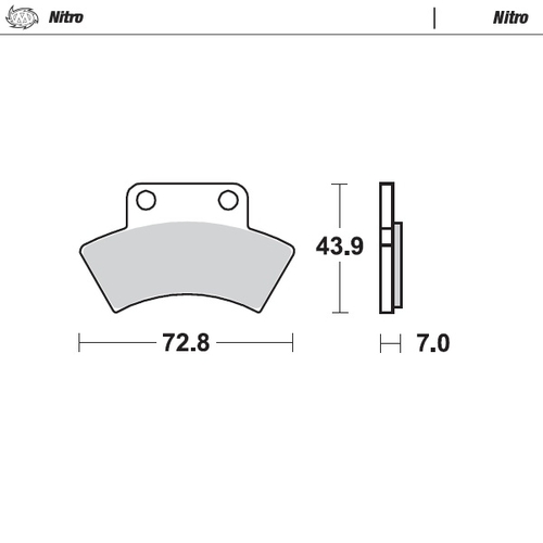 Front pad left Nitro series | Front pad right Nitro series | Rear pad Nitro series