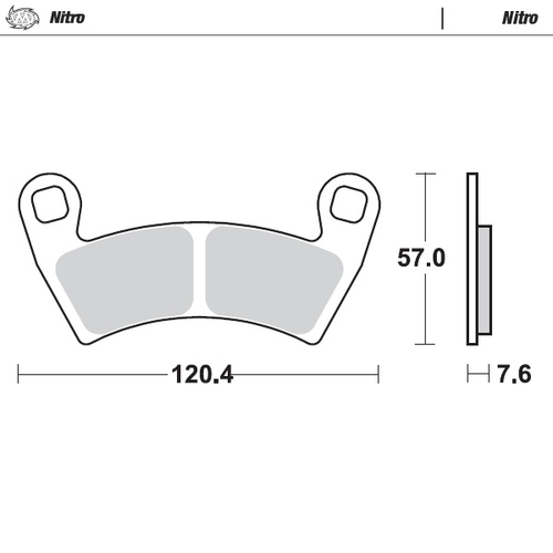 Front pad left Nitro series | Front pad right Nitro series | Rear pad Nitro series | Rear pad right Nitro series