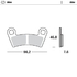 Front pad left Nitro series | Front pad right Nitro series | Rear pad Nitro series | Rear pad right Nitro series