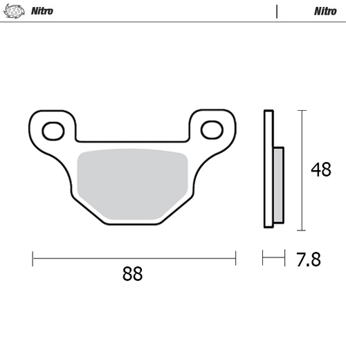 Rear pad Nitro series