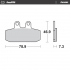 Front pad Ceramic series | Rear pad Ceramic series