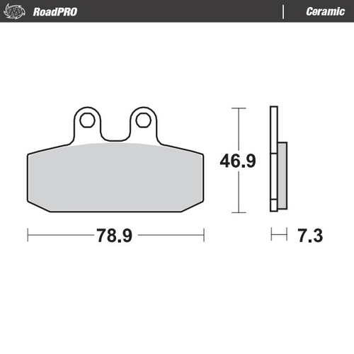 Front pad Ceramic series | Rear pad Ceramic series