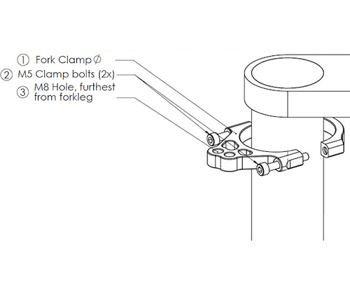 FORK CLAMP D = 41.0 MM
