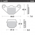 Front pad Ceramic series | Rear pad Ceramic series