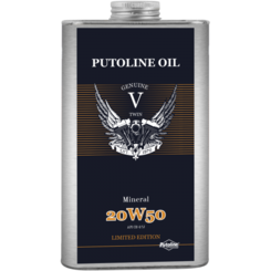 74220 GENUINE V-TWIN MINERAL 20W50-MA-LT.1 - 1 L tin Putoline Genuine V-Twin Mineral 20W-50