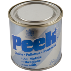 74109 CHROME POLISH PASTA 250ml - 250 ml tin Peek Chrome Polish