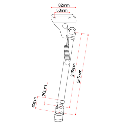 D35-55-001 DRC SUB STAND CT125 '20-